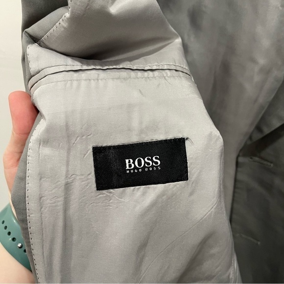 Hugo Boss Three Button Grey Scorsese Movie Suit Blazer Jacket Size 44 Regular - Picture 6 of 9